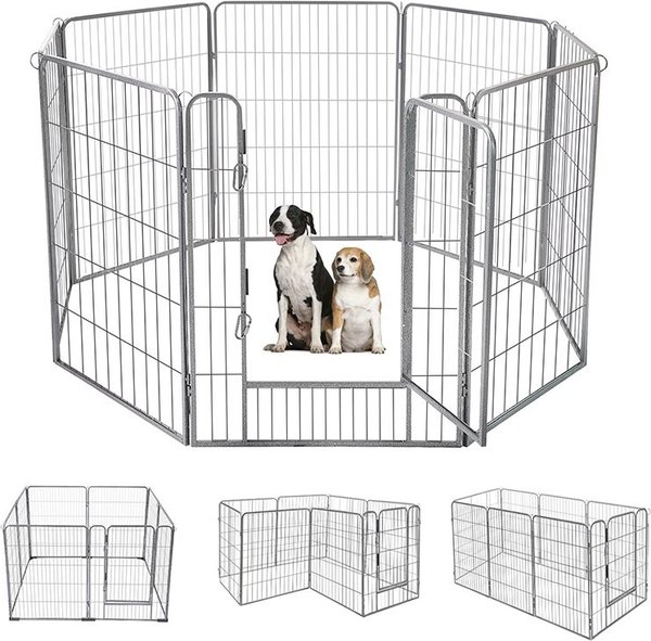 Aivituvin AIR51 Exercise Outdoor & Indoor Portable Dog Playpen, Large