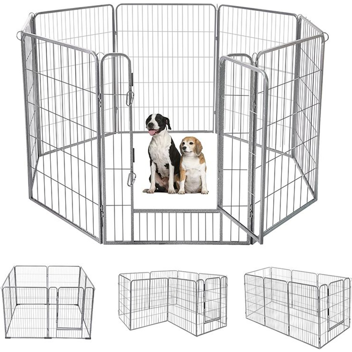 Aivituvin AIR51 Exercise Outdoor & Indoor Portable Dog Playpen, Large