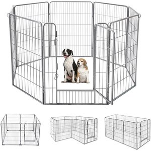Aivituvin AIR51 Exercise Outdoor & Indoor Portable Dog Playpen, Large