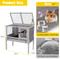 Show in main carousel: Aivituvin AIR53-DG Small Pet Wooden Hutch, Gray, 39.6-L slide 6 of 7
