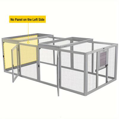 Show full view: Aivituvin AIR60 Chicken Coop Extension Run slide 3 of 6