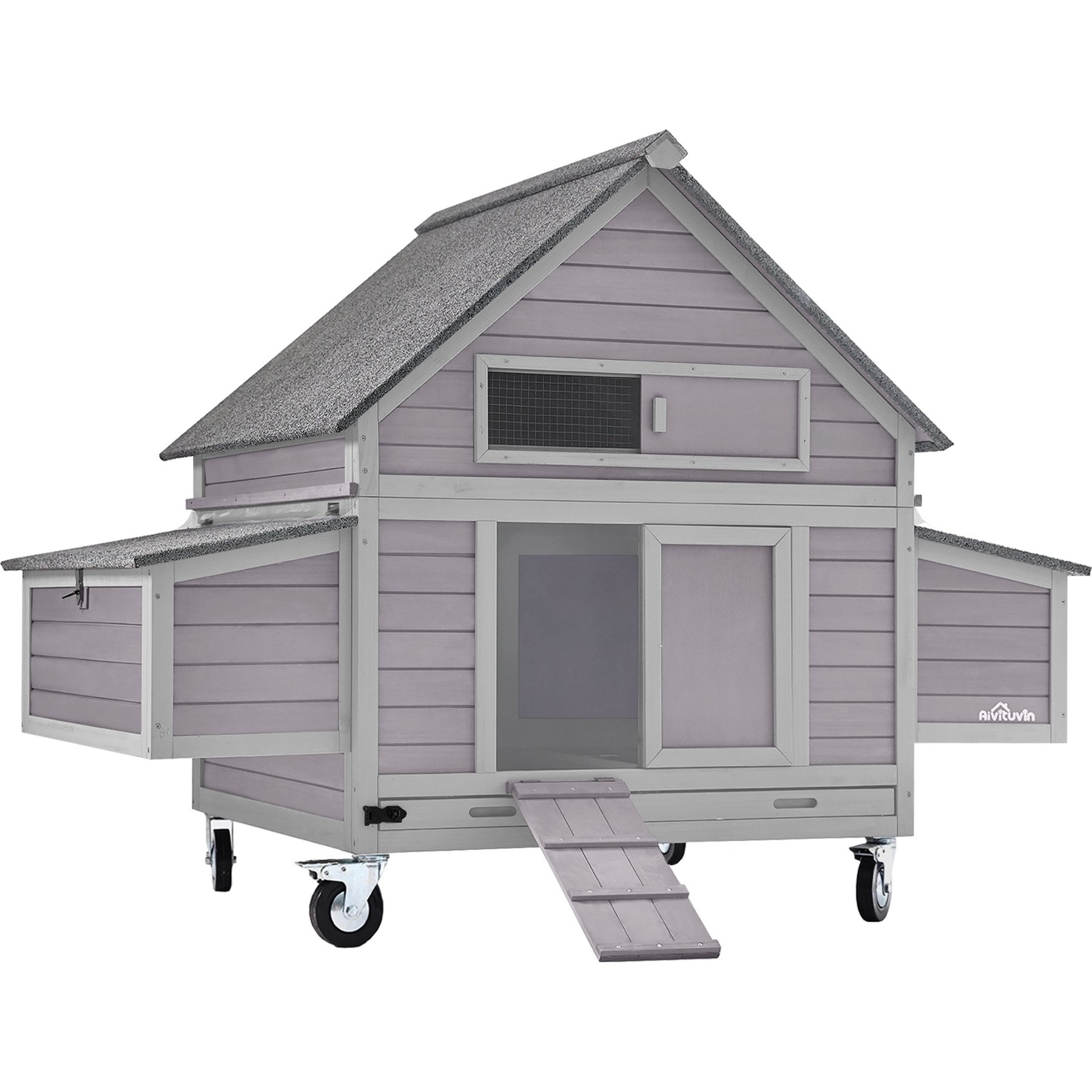 Aivituvin AIR67 Large Tractor Chicken Coop, 2 to 4 Chicken Capacity