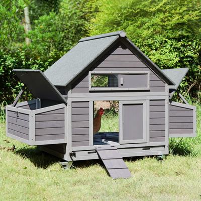 Show full view: Aivituvin AIR67 Large Tractor Chicken Coop, 2 to 4 Chicken Capacity slide 2 of 10