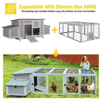Show full view: Aivituvin-AIR69 Wooden Chicken Coop slide 5 of 8