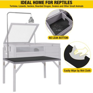 Aivituvin AIR70 Large Turtle Indoor/Outdoor Habitat, Gray