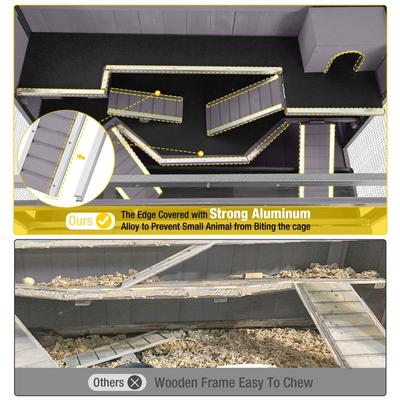 Show full view: Aivituvin Anti-Chewing Wooden Hamster Cage slide 3 of 7