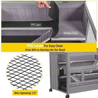 Show full view: Aivituvin Anti-Chewing Wooden Hamster Cage slide 5 of 7