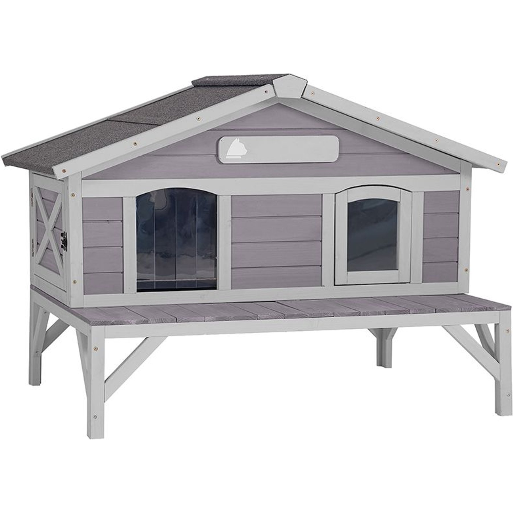 Aivituvin for Feral Cats Premium Wooden Cat House