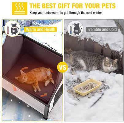 Show full view: Aivituvin Insulated Iron Frame with Liner Inside Large Dog House, Off White slide 5 of 7