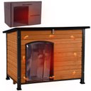 Aivituvin Insulated Liner Inside Outdoor Dog House, Brown, Large
