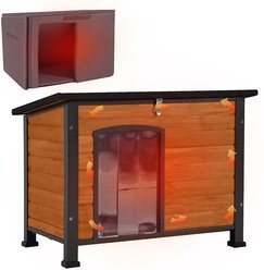 Aivituvin Insulated Liner Inside Outdoor Dog House, Brown, Medium