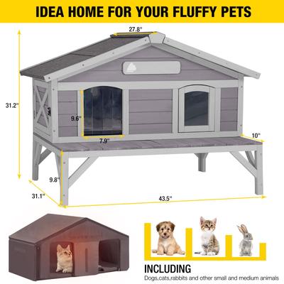 Show full view: Aivituvin Insulated Soft Liner Outdoor Feral Cat House slide 6 of 8