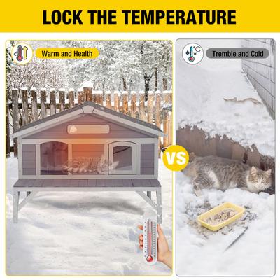 Show full view: Aivituvin Insulated Soft Liner Outdoor Feral Cat House slide 4 of 8