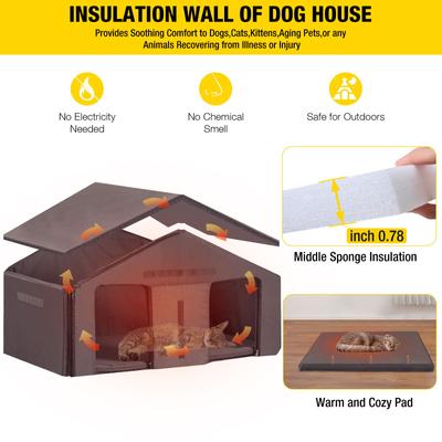 Show full view: Aivituvin Insulated Soft Liner Outdoor Feral Cat House slide 2 of 8