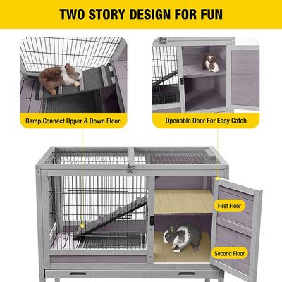 Show full view: Aivituvin Rabbit Hutch with Pull Out Tray, Small slide 2 of 7