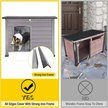 Show in main carousel: Aivituvin Wooden Heavy Duty Dog House, Grey, Medium slide 4 of 8