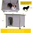 Show in main carousel: Aivituvin Wooden Heavy Duty Dog House, Grey, Medium slide 6 of 8