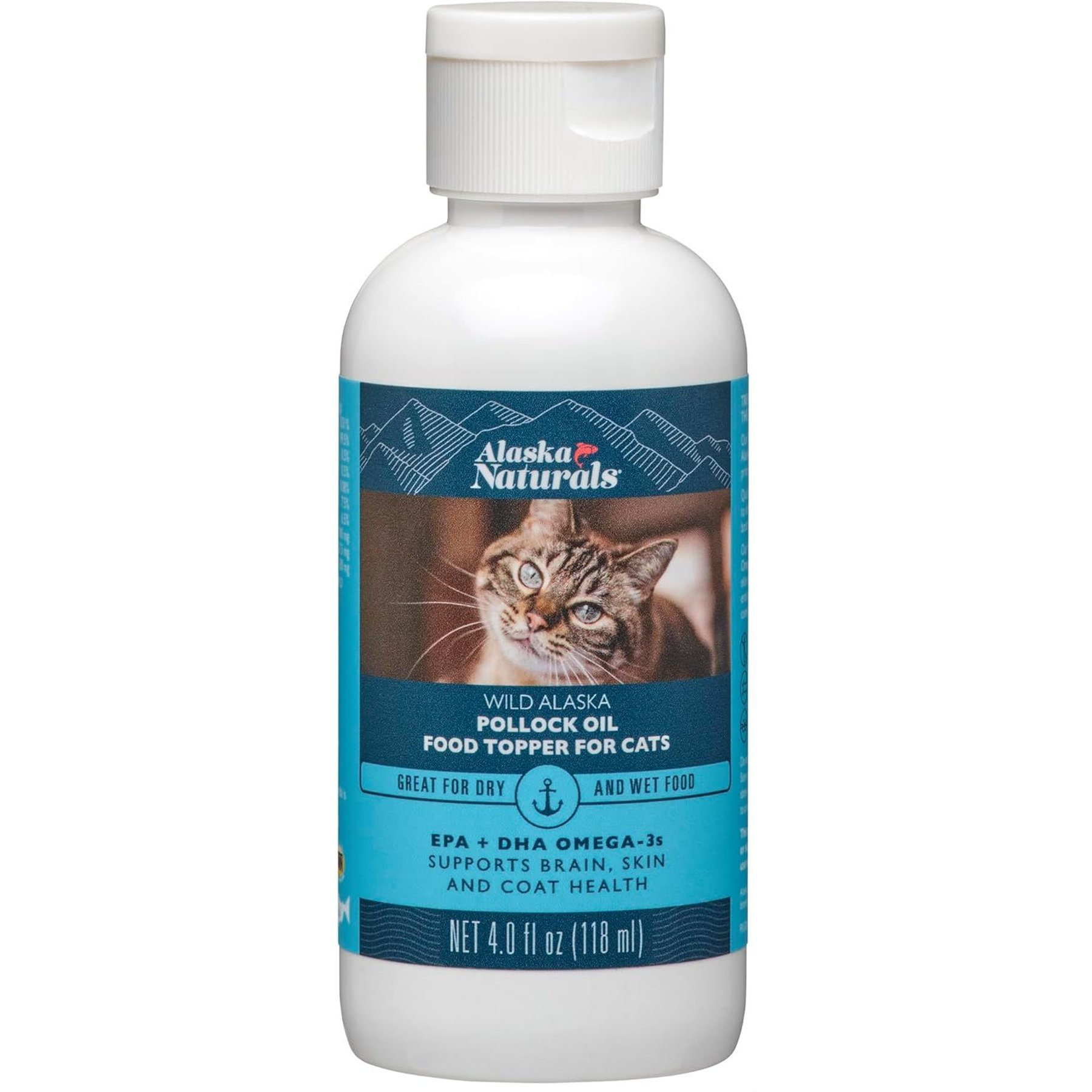 Alaska Naturals Wild Alaskan Polluck Oil Natural Cat Supplement, 4-oz