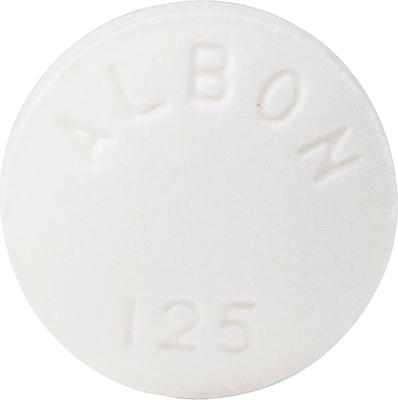 Show full view: Albon (sulfadimethoxine) Tablets for Dogs & Cats, 1 tablet, 125-mg slide 3 of 10