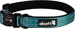 Alcott Adventure Polyester Reflective Dog Collar, Blue, X-Large: 22 to 30-in neck