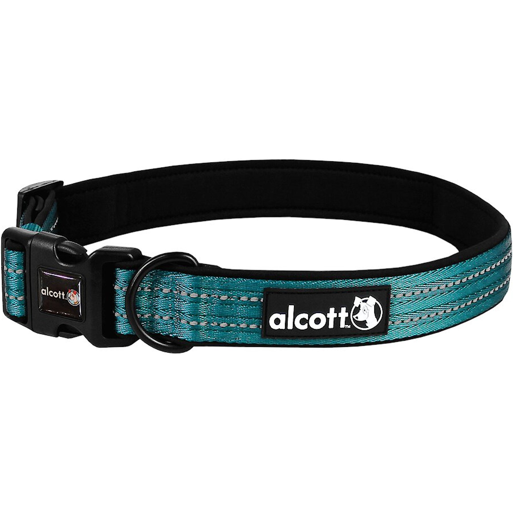 Alcott Adventure Polyester Reflective Dog Collar, Blue, X-Large: 22 to 30-in neck