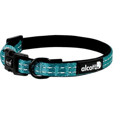 Alcott Alcott Adventure Polyester Reflective Dog Collar, Blue, X-Small: 7 to 11-in neck
