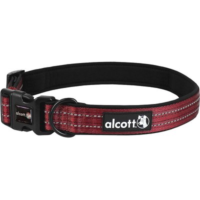Alcott Alcott Adventure Polyester Reflective Dog Collar, Red, X-Large: 22 to 30-in neck