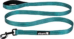Alcott Adventure Polyester Reflective Dog Leash, Blue, Large: 6-ft long, 1-in wide