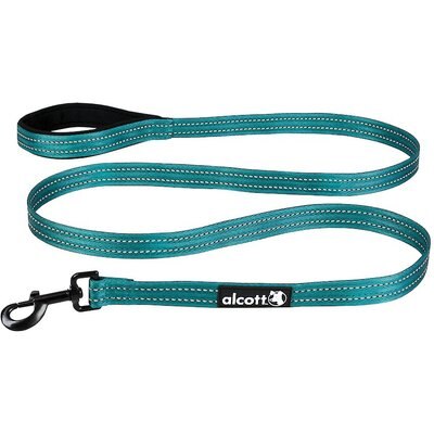 Alcott Alcott Adventure Polyester Reflective Dog Leash, Blue, Large: 6-ft long, 1-in wide