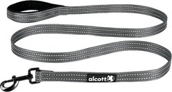 Alcott Adventure Polyester Reflective Dog Leash, Grey, Large: 6-ft long, 1-in wide