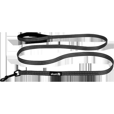 Alcott Alcott Adventure Polyester Reflective Dog Leash, Grey, Small: 6-ft long, 5/8-in wide