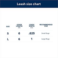 Alcott Adventure Polyester Reflective Dog Leash, Pink, Large: 6-ft long, 1-in wide slide 2 of 2