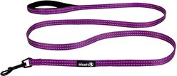 Alcott Adventure Polyester Reflective Dog Leash, Purple, Small: 6-ft long, 5/8-in wide