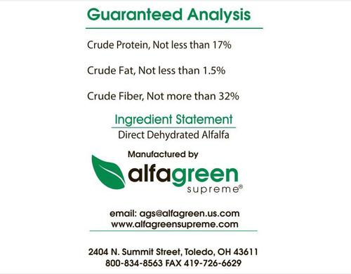 Show full view: Alfagreen Supreme Organic Alfalfa Pellets Horse Supplement, 50-lb bag slide 2 of 5