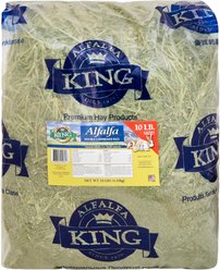 Alfalfa King Double Compressed Alfalfa Hay Small Animal Food, 10-lb bag