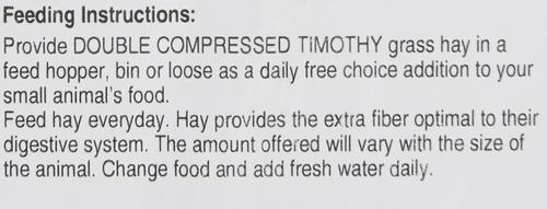 Show full view: Alfalfa King Double Compressed Alfalfa Hay Small Animal Food, 25-lb bag slide 5 of 8