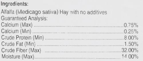Show full view: Alfalfa King Double Compressed Timothy Hay Small Animal Food, 25-lb bag slide 4 of 8