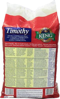 Show full view: Alfalfa King Double Compressed Timothy Hay Small Animal Food, 4-lb bag slide 8 of 9