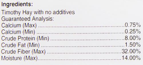 Show full view: Alfalfa King Double Compressed Timothy Hay Small Animal Food, 50-lb bag slide 4 of 9