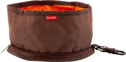 Alfie Pet Collapsible Fabric Travel Dog Bowl, Brown, 6.25-cup, 1 count slide 1 of 7