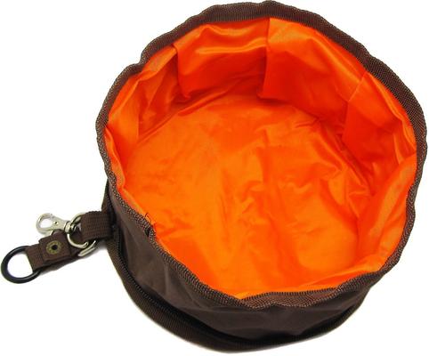 Show full view: Alfie Pet Collapsible Fabric Travel Dog Bowl, Brown, 6.25-cup, 1 count slide 5 of 10