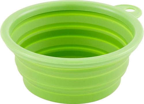 Show full view: Alfie Pet Collapsible Non-Skid Silicone Travel Dog & Cat Bowl, Green, 1.5-cup slide 4 of 9