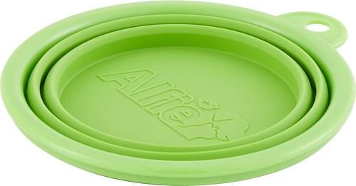 Show full view: Alfie Pet Collapsible Non-Skid Silicone Travel Dog & Cat Bowl, Green, 1.5-cup slide 5 of 9