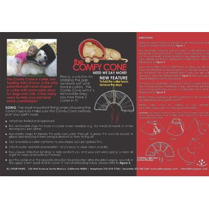 All Four Paws Comfy Cone E-Collar for Dogs & Cats, Black, Large