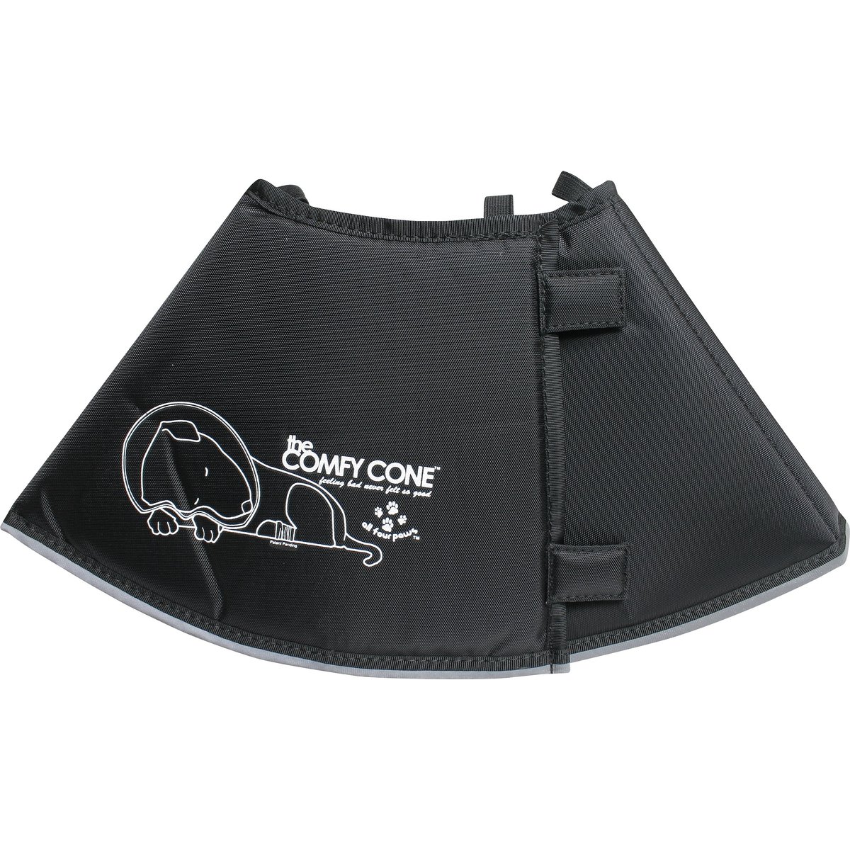 All Four Paws Comfy Cone E-Collar for Dogs & Cats, Black, Medium