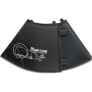 All Four Paws Comfy Cone E-Collar for Dogs & Cats, Black, Medium