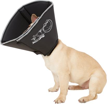 Show full view: All Four Paws Comfy Cone E-Collar for Dogs & Cats, Black, Medium slide 3 of 11