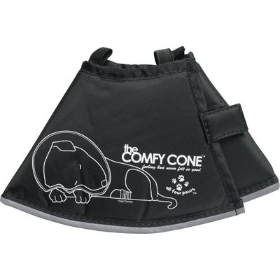 All Four Paws All Four Paws Comfy Cone E-Collar for Dogs & Cats, Black, Small