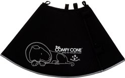 All Four Paws Comfy Cone E-Collar for Dogs & Cats, Black, X-Large