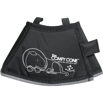 All Four Paws All Four Paws Comfy Cone E-Collar for Dogs & Cats, Black, X-Small
